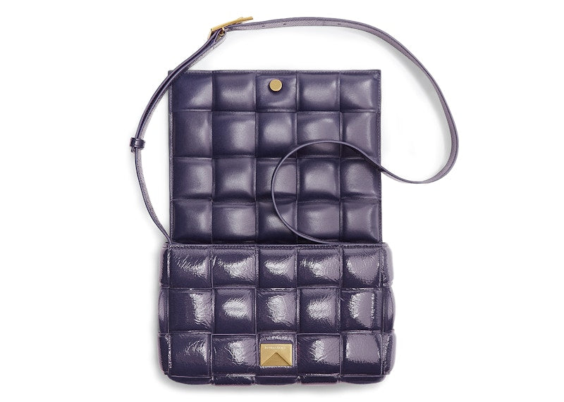 Bottega Veneta Padded Cassette Intrecciato Raisin