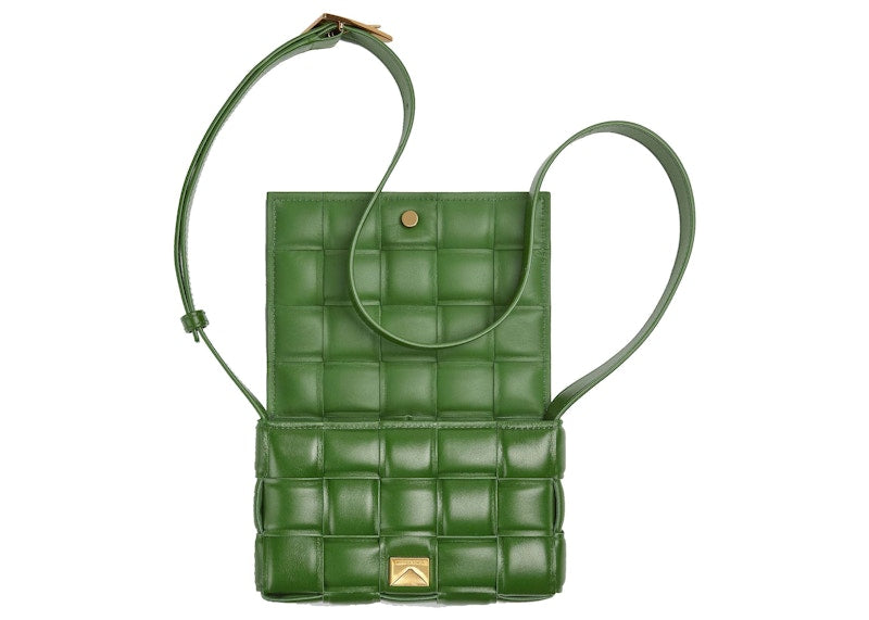 Bottega Veneta Padded Cassette Small Intreccio Avocado