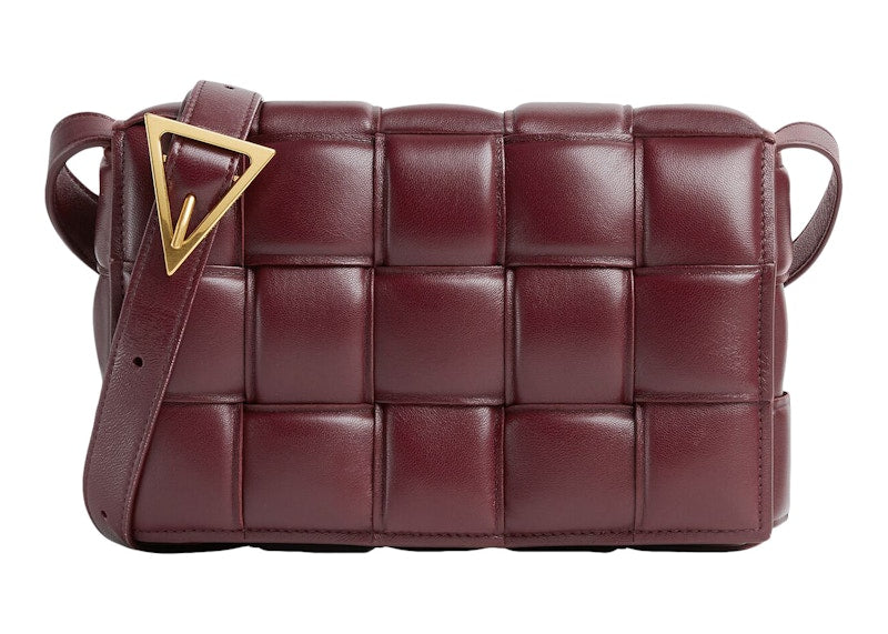 Bottega Veneta Padded Intreccio Cassette Crossbody Bag Barolo