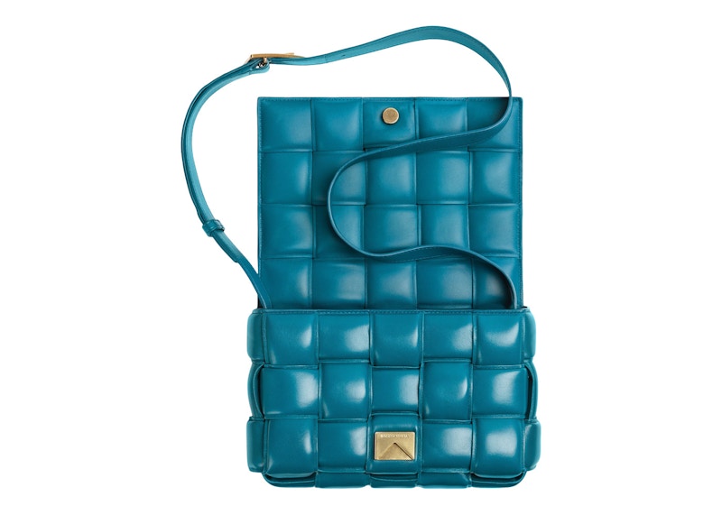 Bottega Veneta Padded Intreccio Cassette Crossbody Bag Mallard