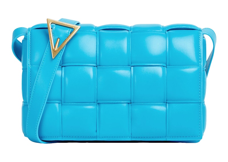 Bottega Veneta Padded Intreccio Cassette Crossbody Bag Pool