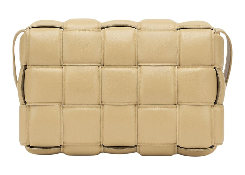 Bottega Veneta Padded Intreccio Cassette Crossbody Bag Porridge