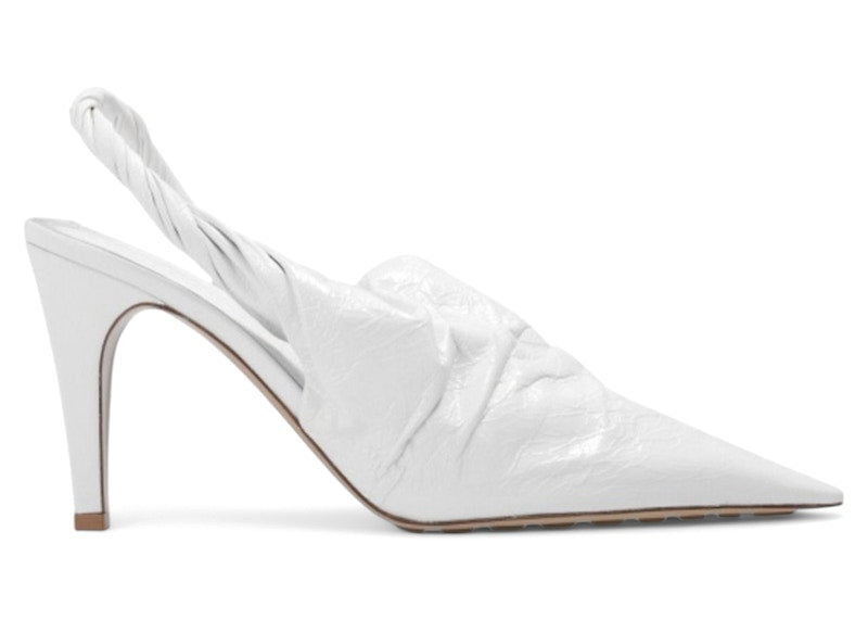 Bottega Veneta Pointed Toe Mules White (Women's)