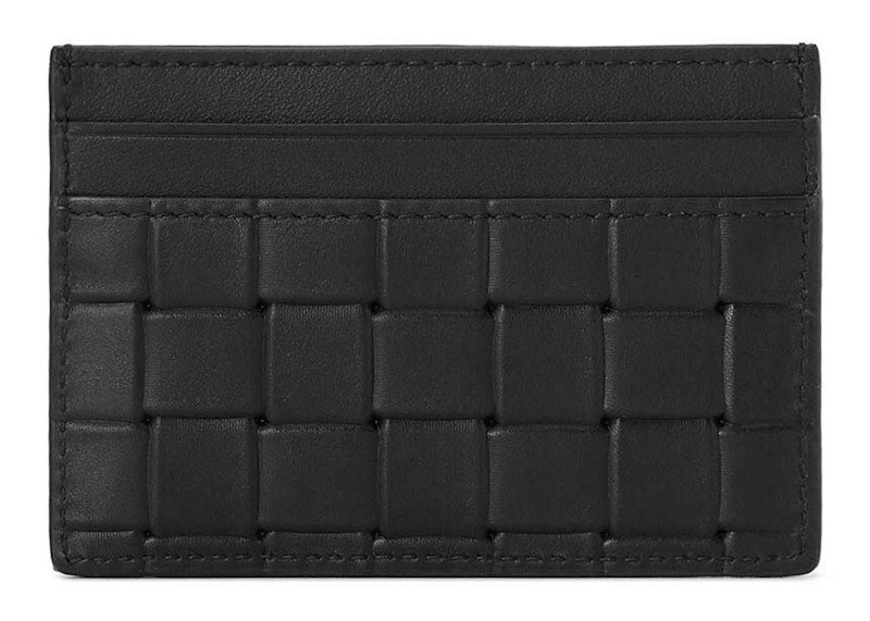 Bottega Veneta Printed Intrecciato Card Case Black
