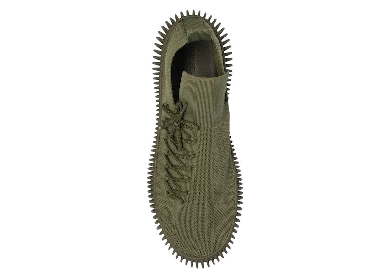 Bottega Veneta Ripple Fabric Trainer Khaki Green