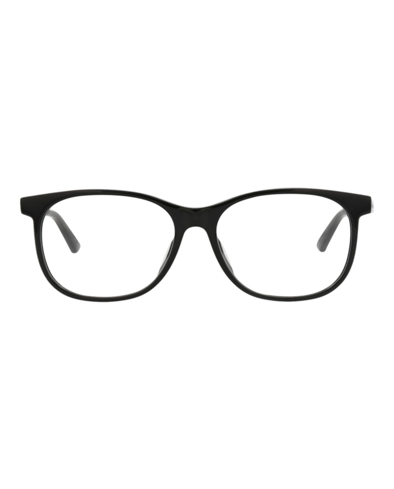 Bottega Veneta Round-Frame Acetate Optical Frames Black Black Transparent (BV1025OA-30008302-001)
