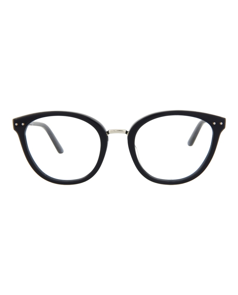 Bottega Veneta Round-Frame Acetate Optical Frames Blue Blue Transparent (BV0195O-30003002-003)