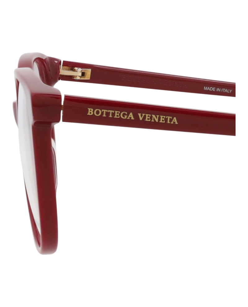 Bottega Veneta Round-Frame Acetate Optical Frames Burgundy Burgundy Transparent (BV1023O-30008300-003)