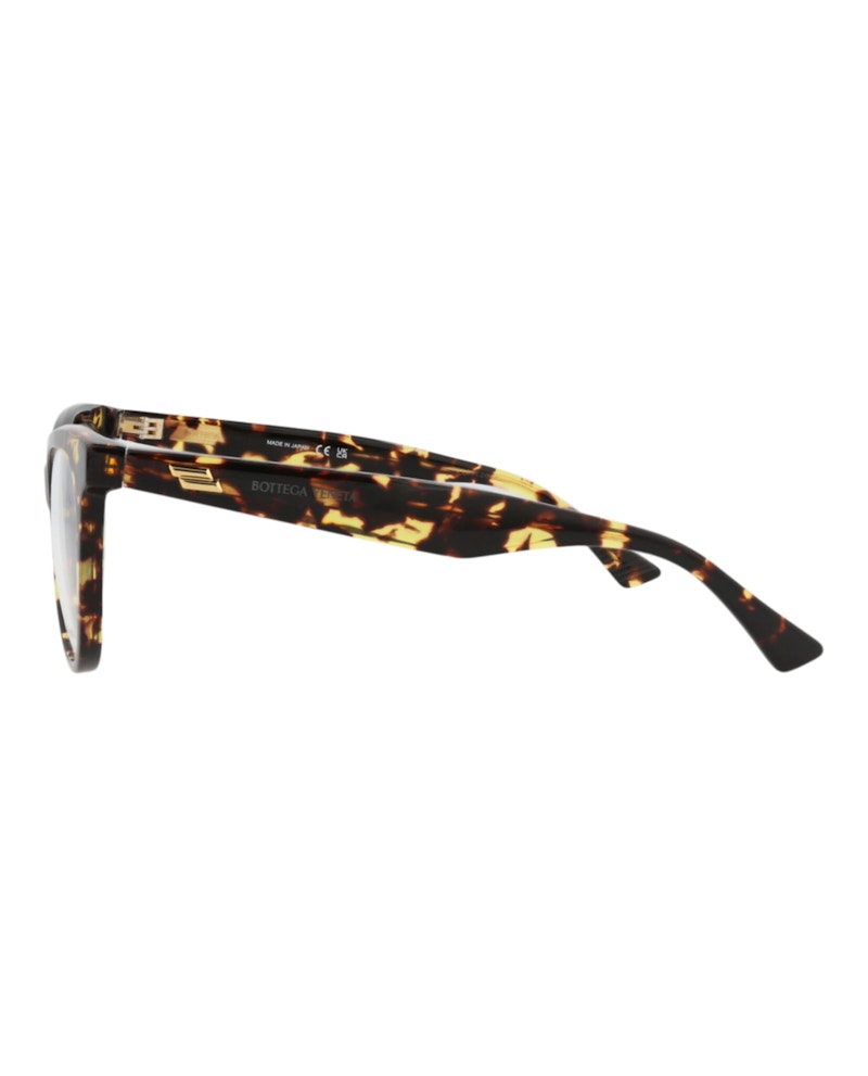 Bottega Veneta Round-Frame Acetate Optical Frames Havana Havana Transparent (BV1064O-30009035-002)