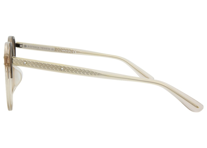Bottega Veneta Round-Frame Acetate Optical Frames Nude/Transparent (BV0176OA-30002496-003)