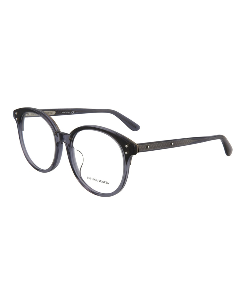 Bottega Veneta Round-Frame Acetate Optical Glasses Optical Frames Grey Grey Transparent (BV0176OA-30002496-001)