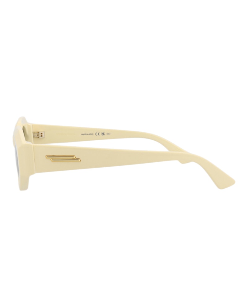 Bottega Veneta Round-Frame Acetate Sunglasses Yellow Yellow Grey (BV1031S-30008523-006)