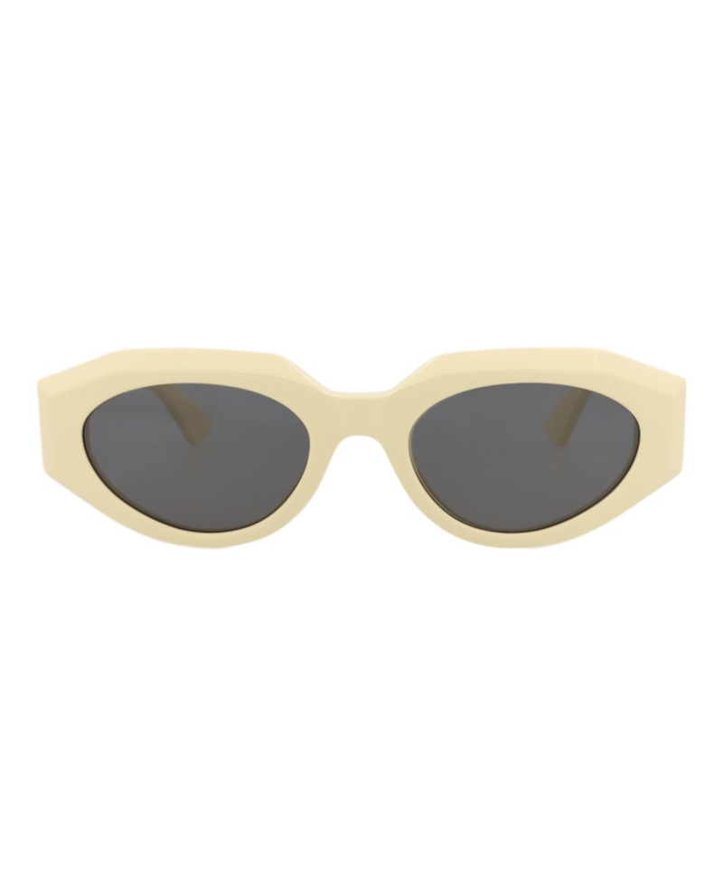 Bottega Veneta Round-Frame Acetate Sunglasses Yellow Yellow Grey (BV1031S-30008523-006)