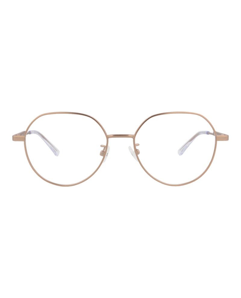 Bottega Veneta Round-Frame Metal Optical Frames Gold Gold Transparent (BV1076OA-30009061-001)