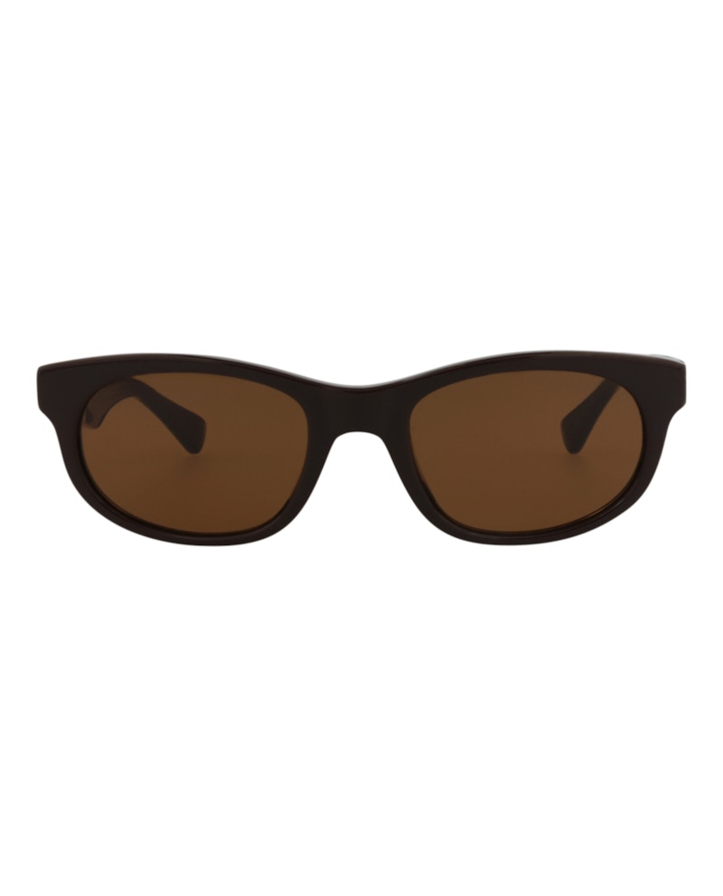 Bottega Veneta Round Oval Sunglasses Brown/Brown/Brown (BV1145S-30013141-003)