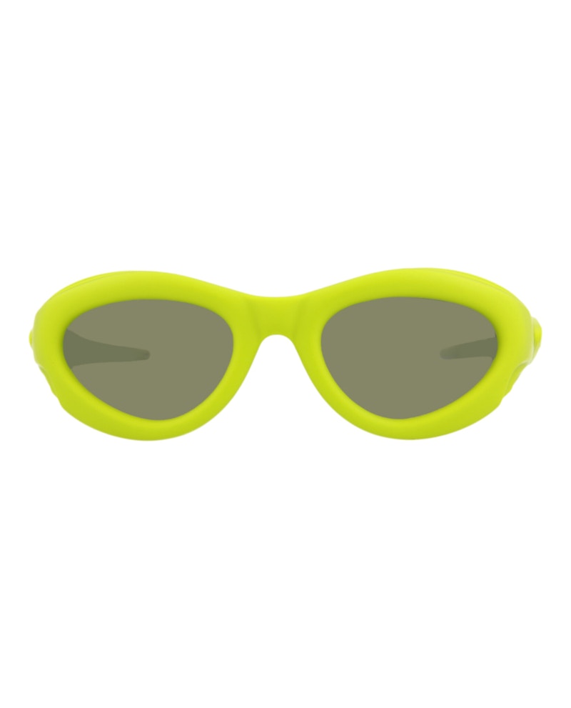 Bottega Veneta Round Oval Sunglasses Green/Green/Green (BV1162S-30013384-003)
