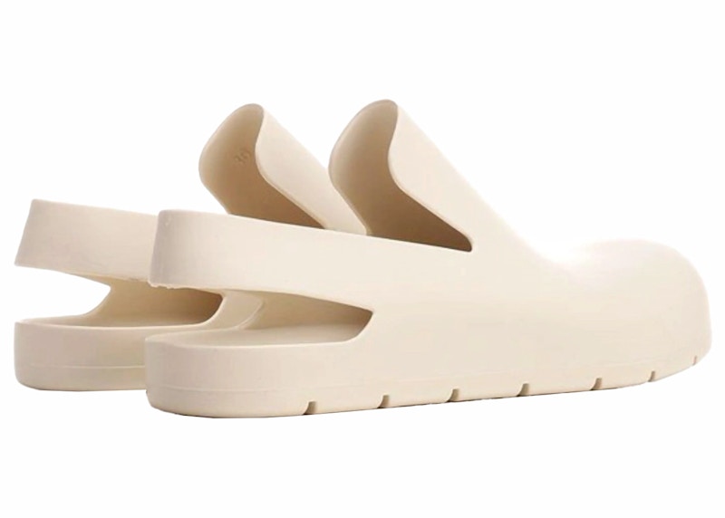 Bottega Veneta Rubber Slingback Puddle Shoe White (Women's)