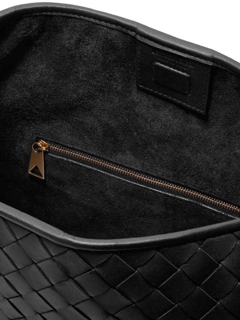 Bottega Veneta Sardine Hobo Bag Black