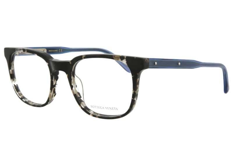 Bottega Veneta Square- Acetate Optical Frames Havana/Blue/Transparent (BV0026O-30000272-002)