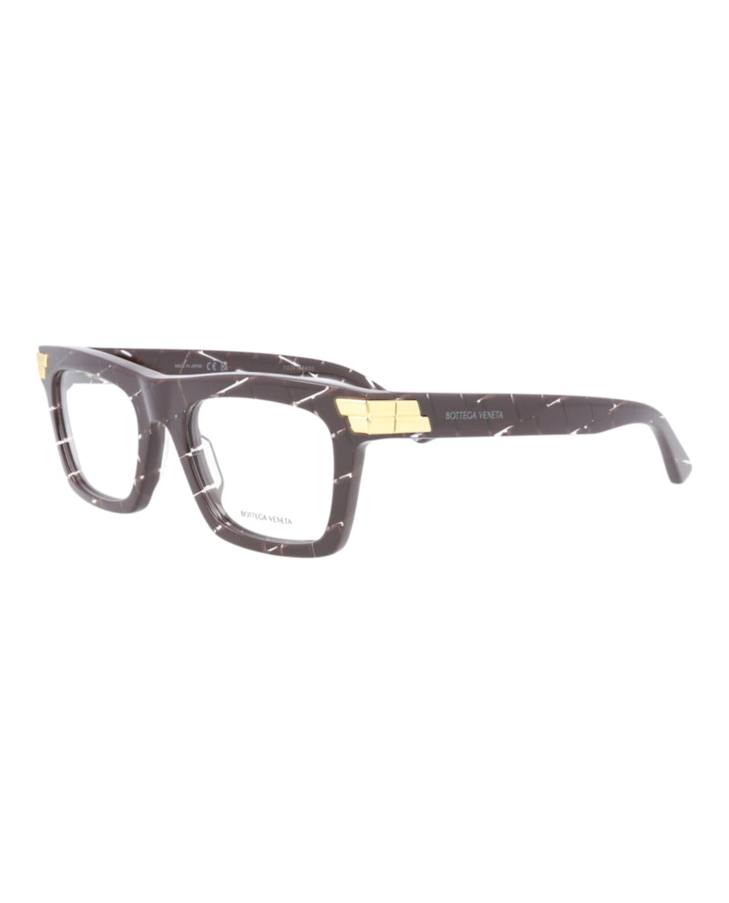 Bottega Veneta Square Eyeglasses Burgundy/Burgundy/Transparent (BV1059O-30009040-003)
