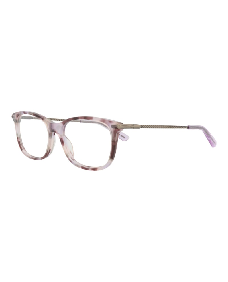 Bottega Veneta Square-Frame Acetate Optical Frames Avana Violet Transparent (BV0185O-30002484-007)