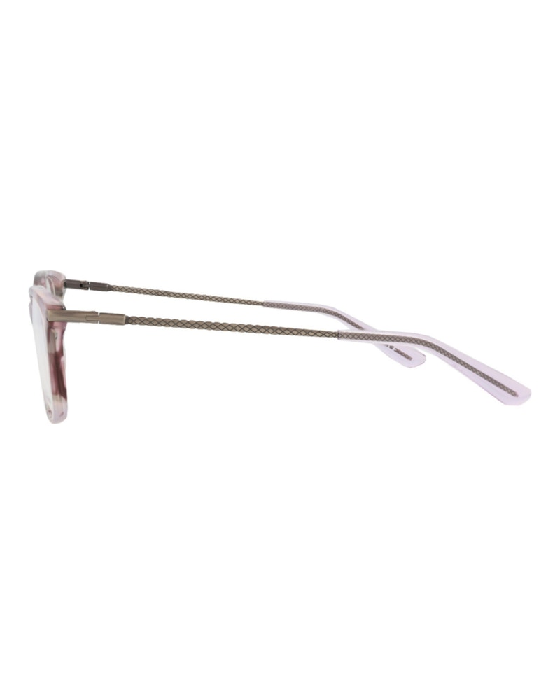 Bottega Veneta Square-Frame Acetate Optical Frames Avana Violet Transparent (BV0185O-30002484-007)