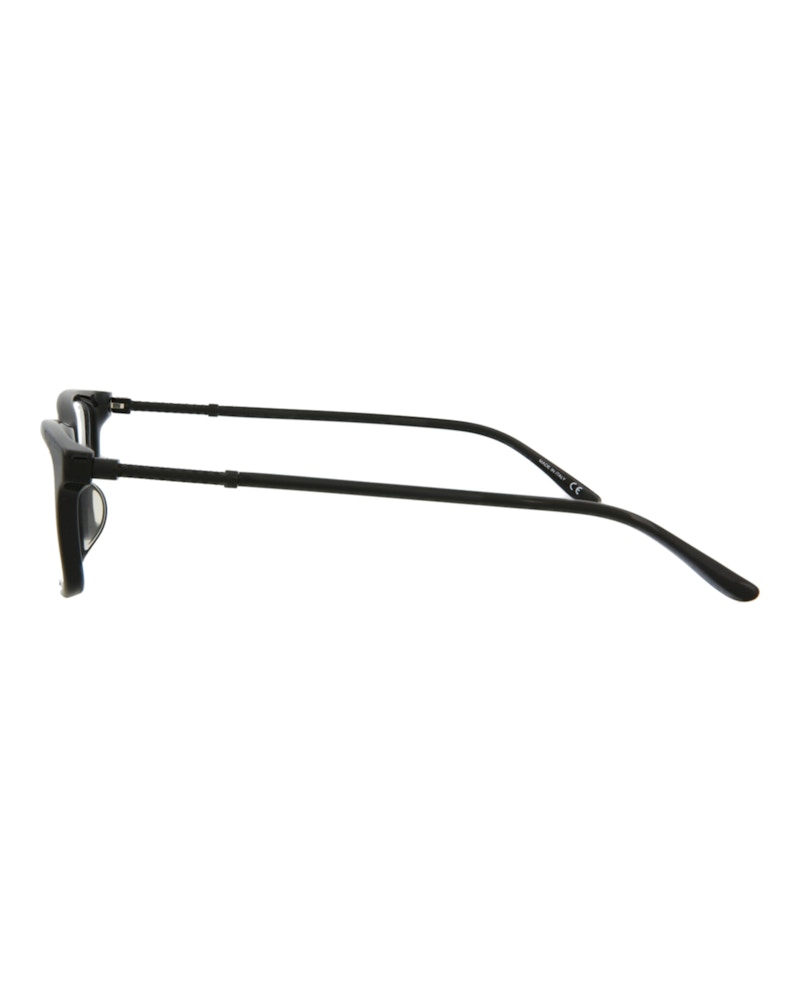 Bottega Veneta Square-Frame Acetate Optical Frames Black Black Transparent (BV0135OA-30001678-001)