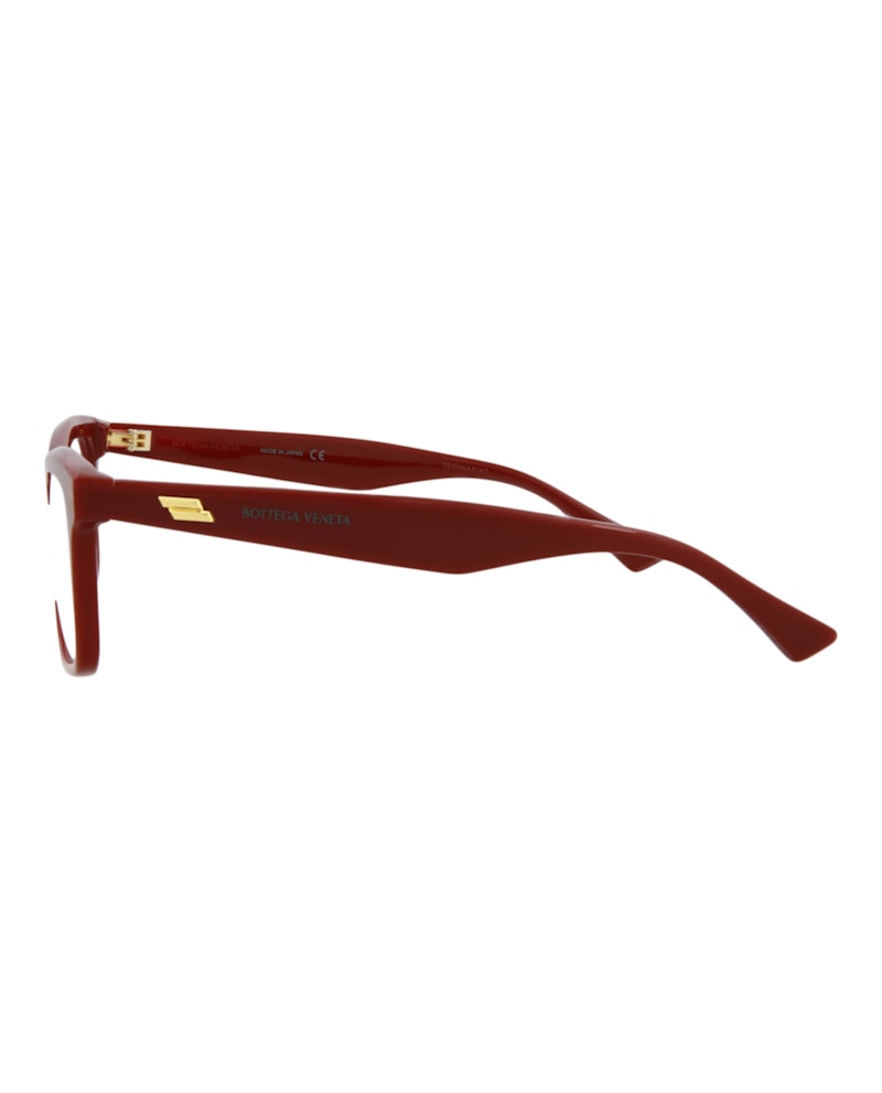 Bottega Veneta Square-Frame Acetate Optical Frames Burgundy Burgundy Transparent (BV1063O-30009034-004)