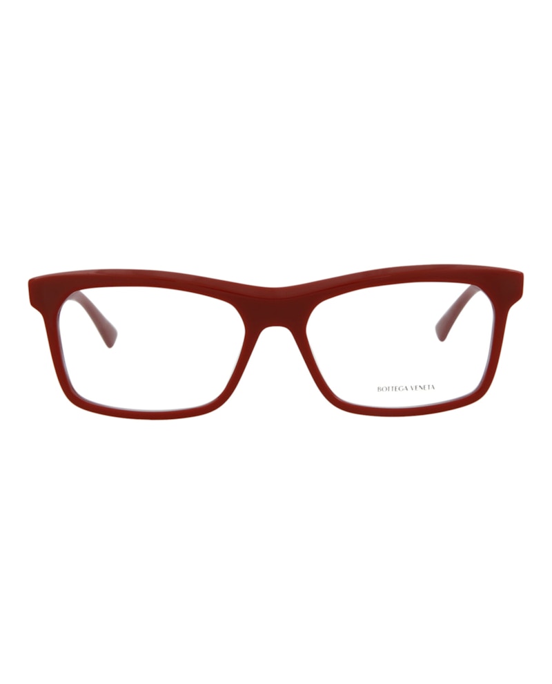 Bottega Veneta Square-Frame Acetate Optical Frames Burgundy Burgundy Transparent (BV1063O-30009034-004)