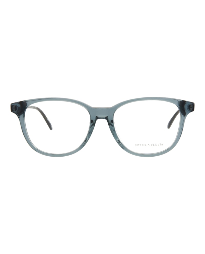 Bottega Veneta Square-Frame Acetate Optical Frames Grey Ruthenium Transparent (BV0136OA-30001680-005)