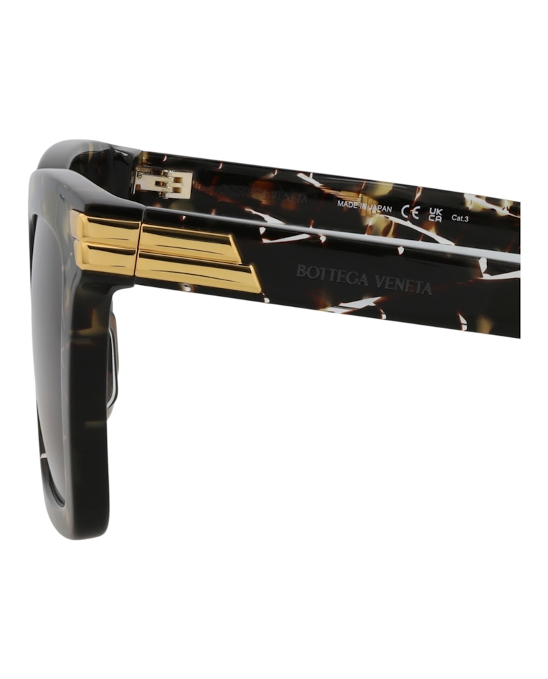 Bottega Veneta Square-Frame Acetate Sunglasses Havana Havana Brown (BV1005SA-30008864-002)