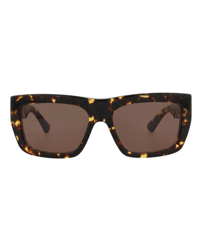 Bottega Veneta Square-Frame Acetate Sunglasses Havana Havana Brown (BV1178S-30013667-002)