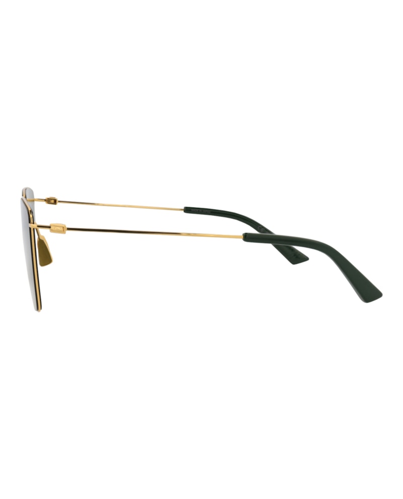 Bottega Veneta Square-Frame Metal Sunglasses Gold Gold Green (BV1267S-30014575-004)