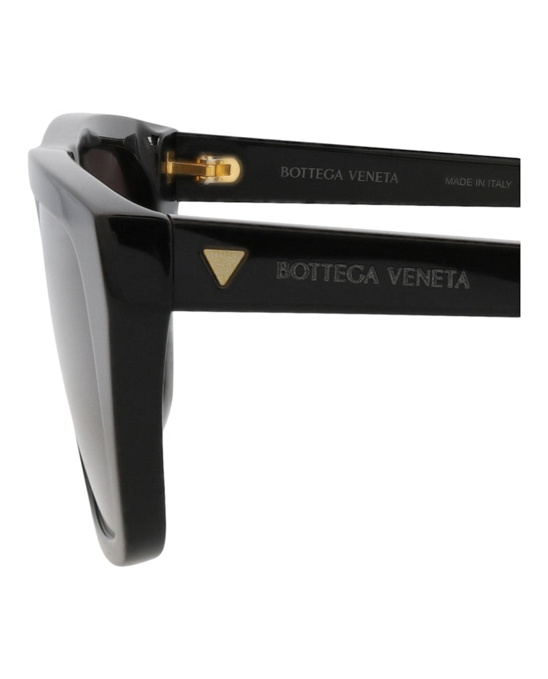 Bottega Veneta Square-Frame Recycled Acetate Sunglasses Black Black Grey (BV1291S-30015222-001)