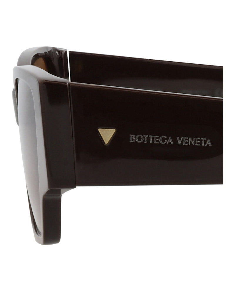 Bottega Veneta Square-Frame Recycled Acetate Sunglasses Brown Brown Brown (BV1285S-30015216-003)