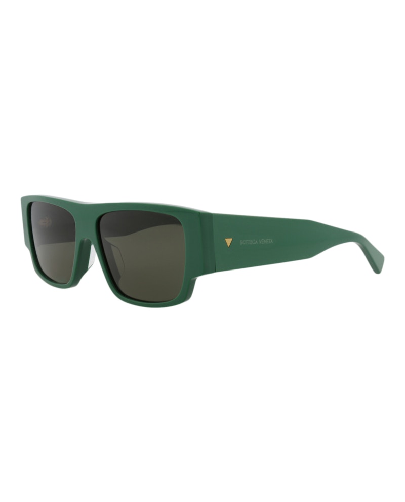Bottega Veneta Square-Frame Recycled Acetate Sunglasses Green Green Green (BV1286S-30015218-003)