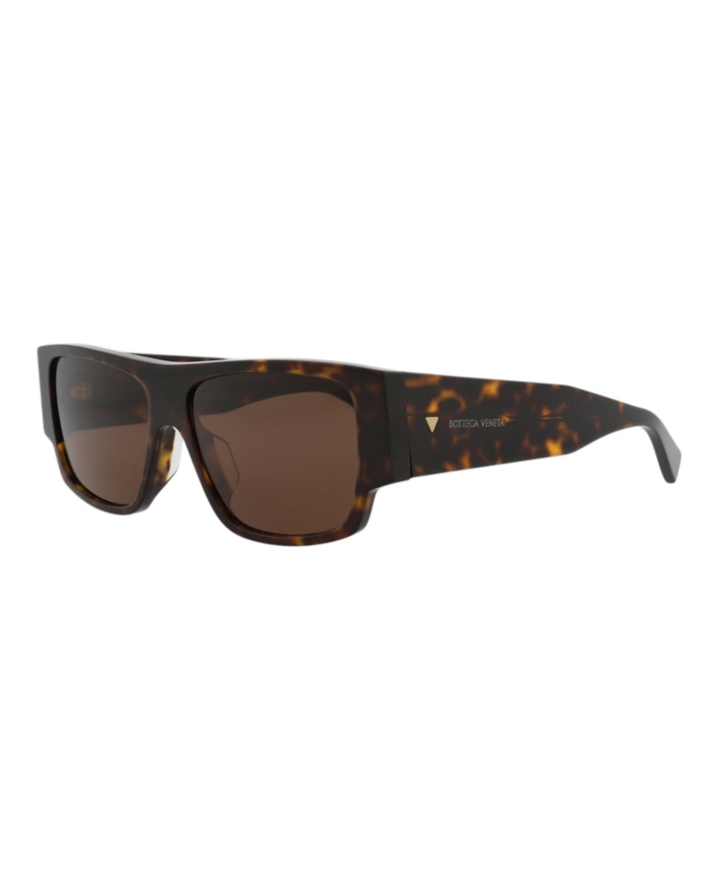 Bottega Veneta Square-Frame Recycled Acetate Sunglasses Havana Havana Brown (BV1286S-30015218-002)