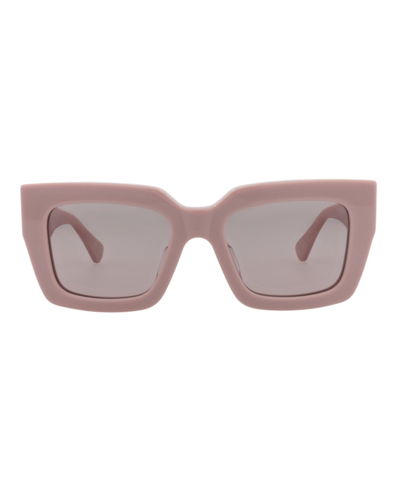 Bottega Veneta Square-Frame Recycled Acetate Sunglasses Pink Pink Violet (BV1212S-30014255-006)