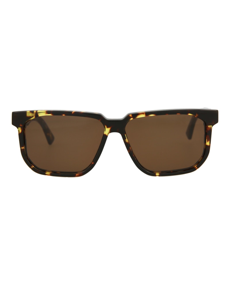 Bottega Veneta Square Rectangle Sunglasses Havana/Havana/Brown (BV1033S-30008532-002)