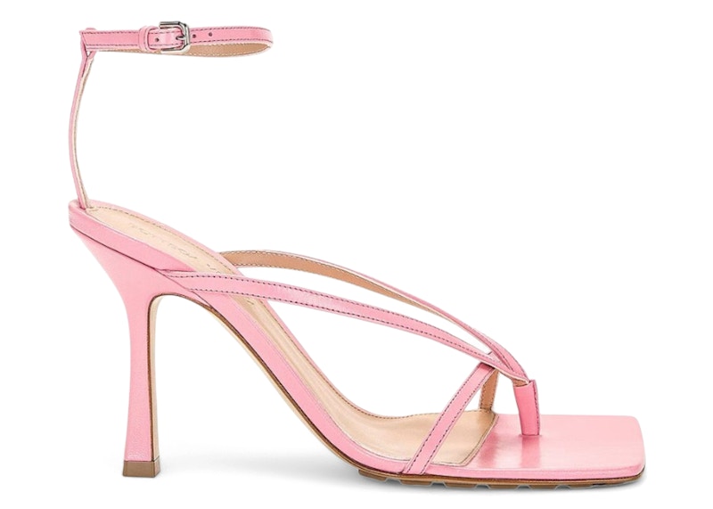 Bottega Veneta Stretch Heeled Sandals Pink (Women's)