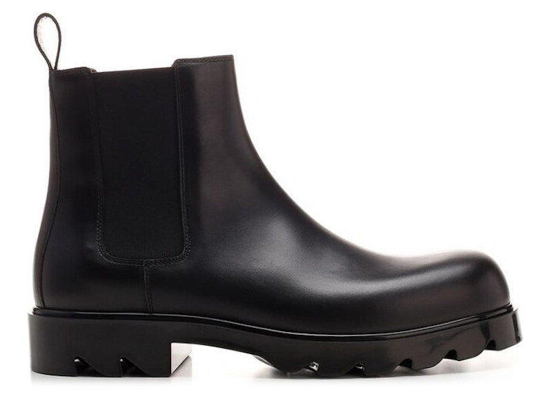 Bottega Veneta Strut Leather Chelsea Boot Black