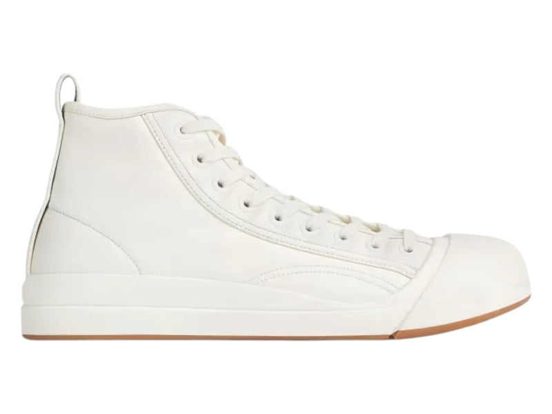 Bottega Veneta Stylish Skateboarding High Top White