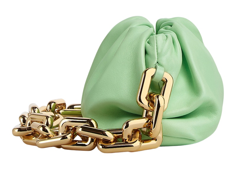 Bottega Veneta Teen Chain Pouch Wasabi
