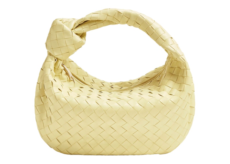 Bottega Veneta Teen Jodie Intrecciato Shoulder Bag Ice Cream