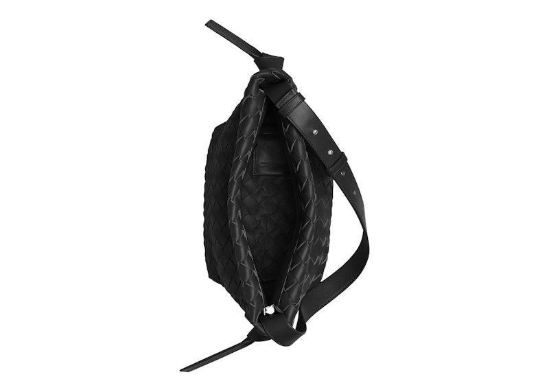 Bottega Veneta Tie Intreccio Black