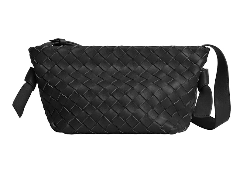 Bottega Veneta Tie Intreccio Black