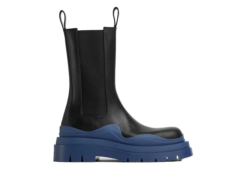Bottega Veneta Tire Boots Black Blue