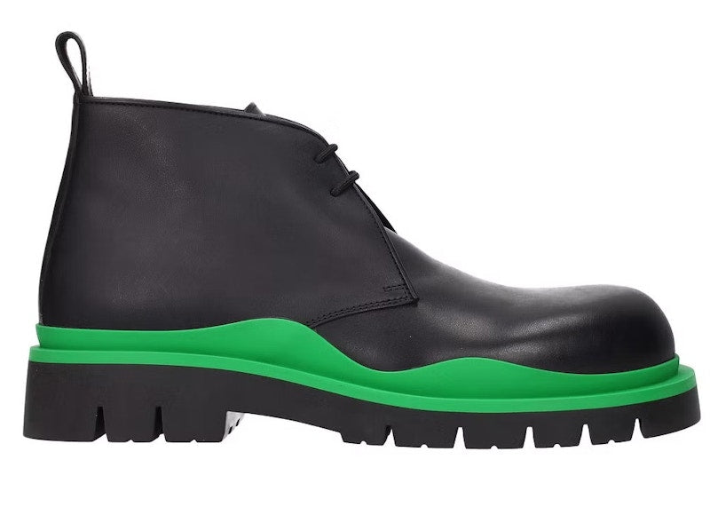 Bottega Veneta Tire Desert Boot Black Green