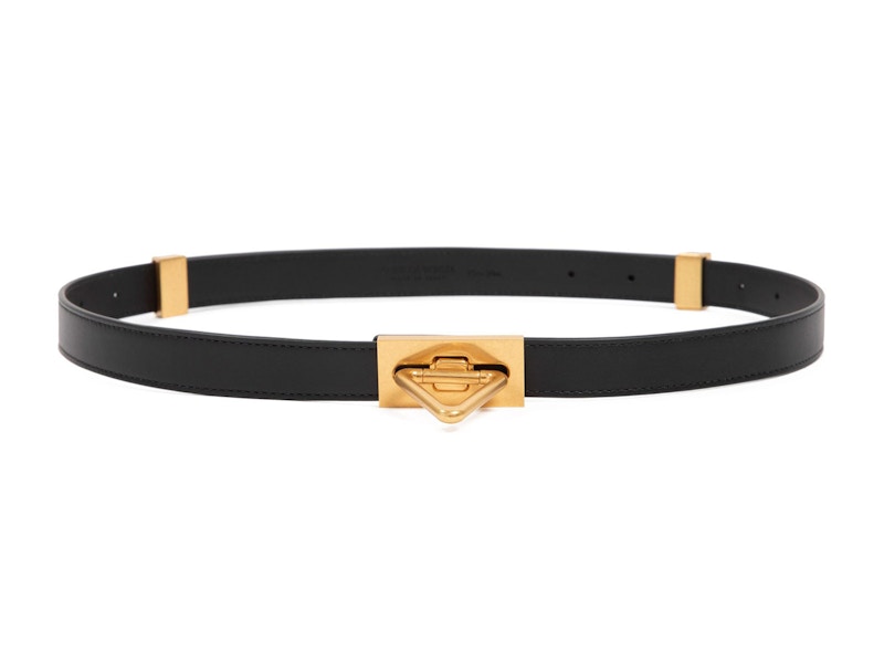 Bottega Veneta Triangle Buckle Belt Black