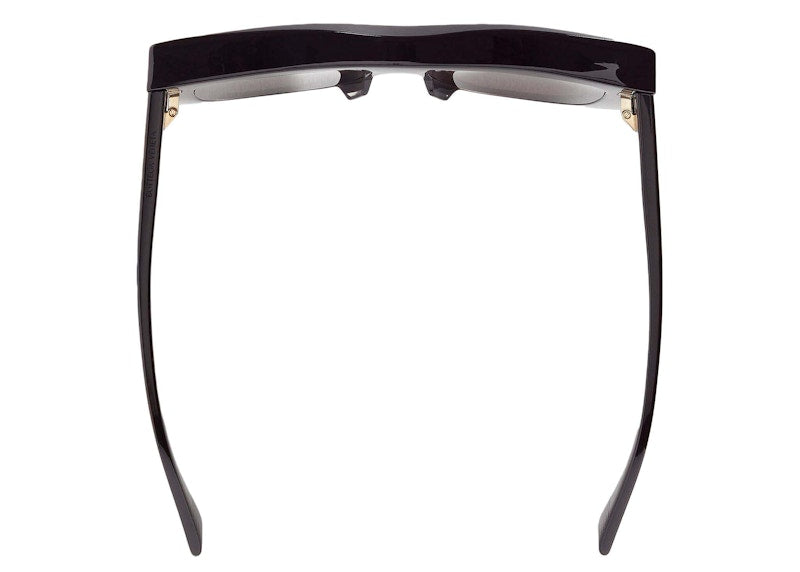 Bottega Veneta Visor Recycled Acetate Square Sunglasses Black/Grey (756333V2Q301049)